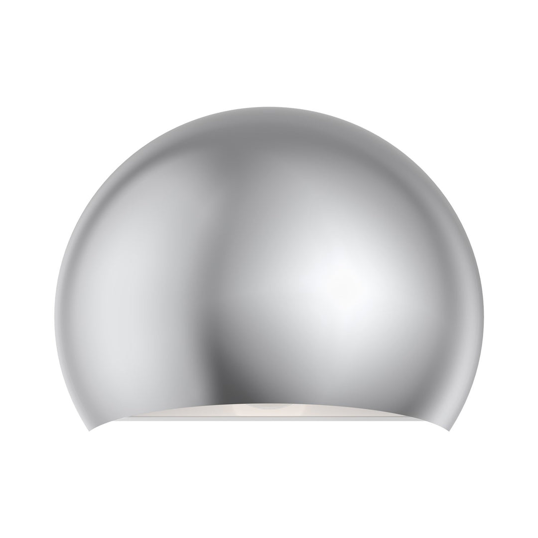 1 Light Polished Chrome Wall Sconce