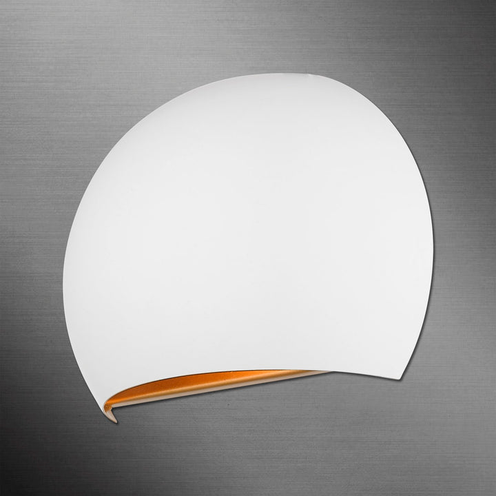 1 Light White Wall Sconce
