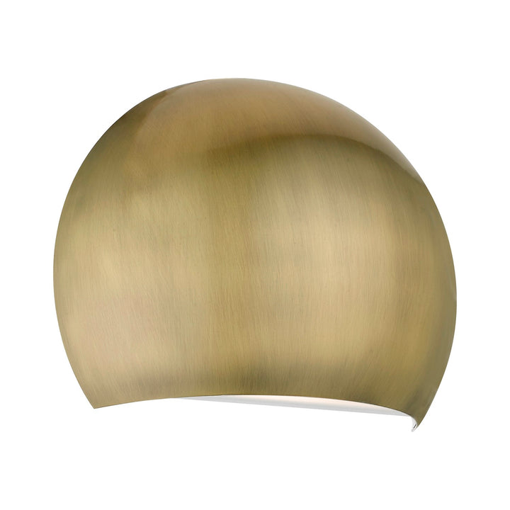 1 Light Antique Brass Wall Sconce