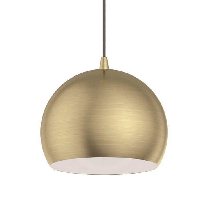 1 Light Antique Brass Pendant