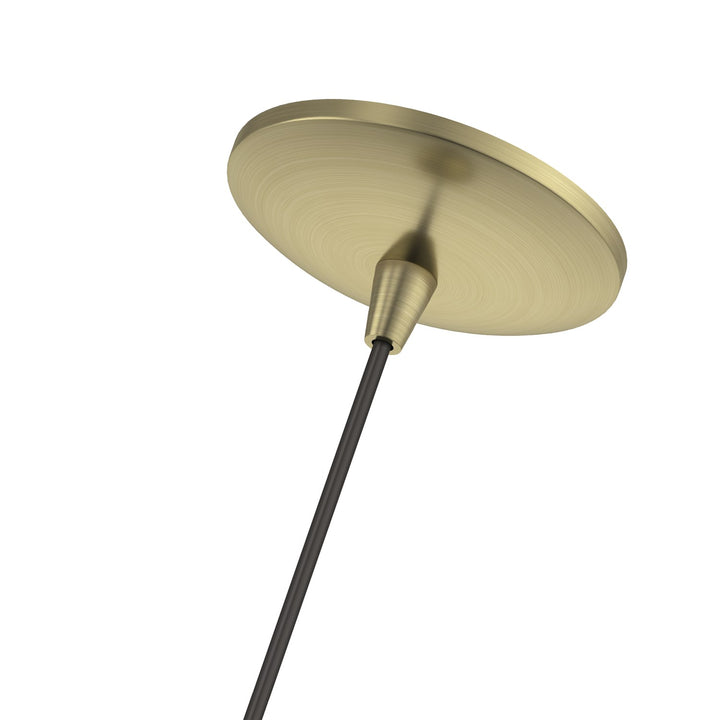 1 Light Antique Brass Pendant