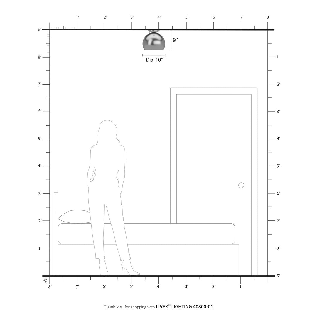 1 Light Antique Brass Flush Mount