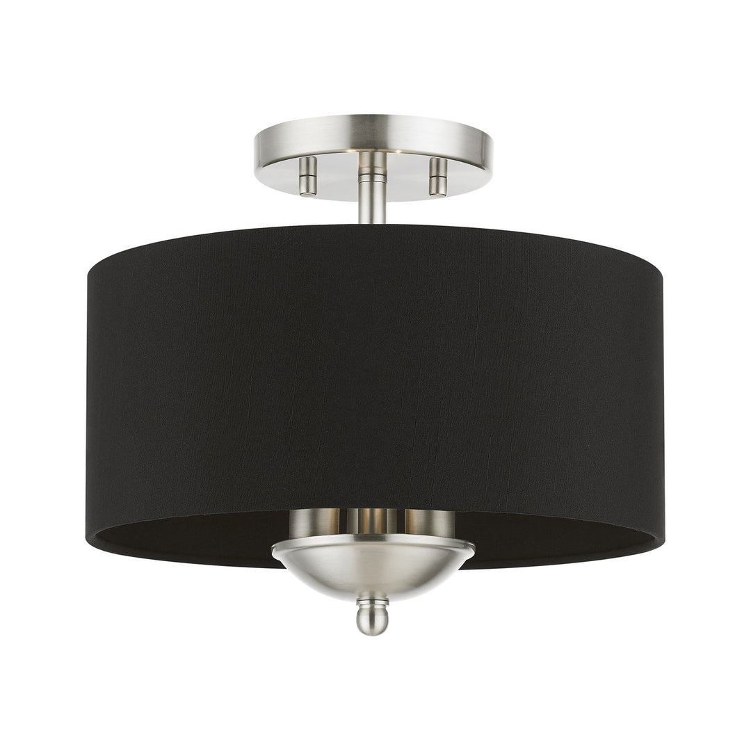 3 Light Brushed Nickel Semi-Flush Mount by Livex Lighting