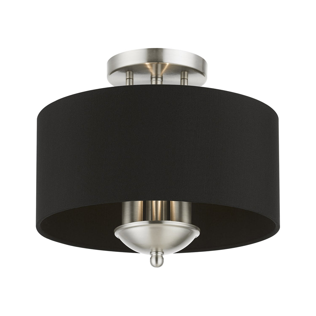 3 Light Brushed Nickel Semi-Flush Mount