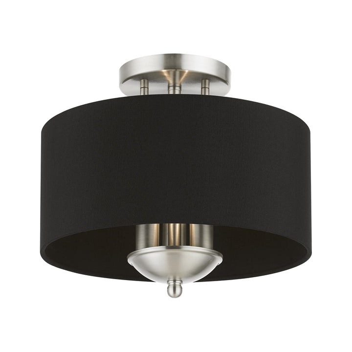 3 Light Brushed Nickel Semi-Flush Mount