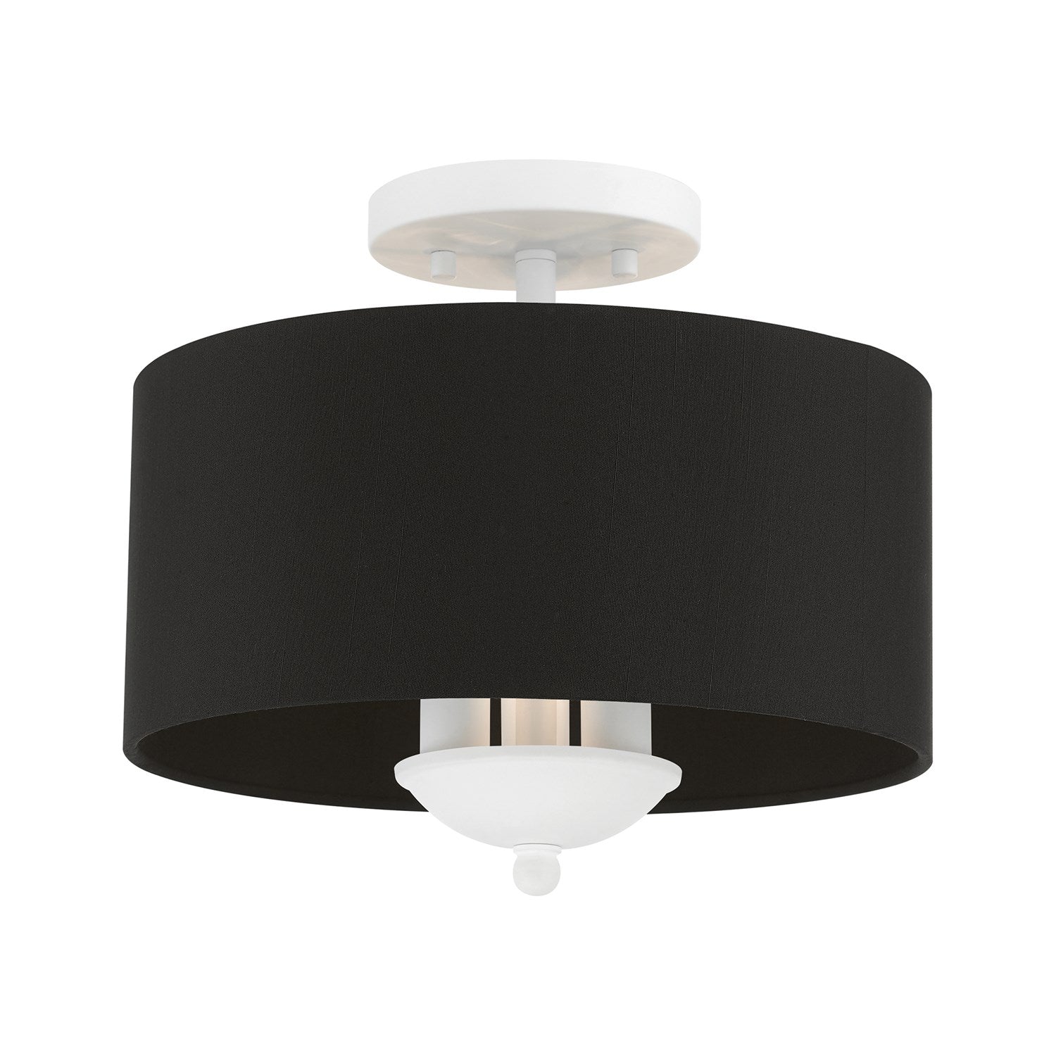3 Light White Semi-Flush Mount by Livex Lighting