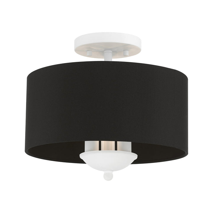 3 Light White Semi-Flush Mount by Livex Lighting