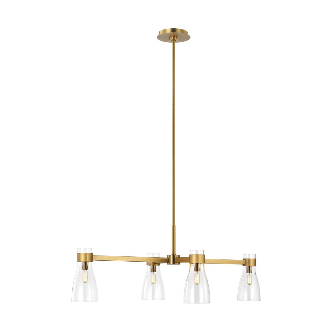 Four Light Linear Chandelier by VC Studio Collection