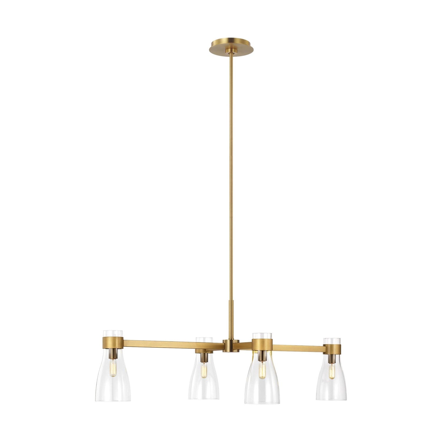 Four Light Linear Chandelier by VC Studio Collection