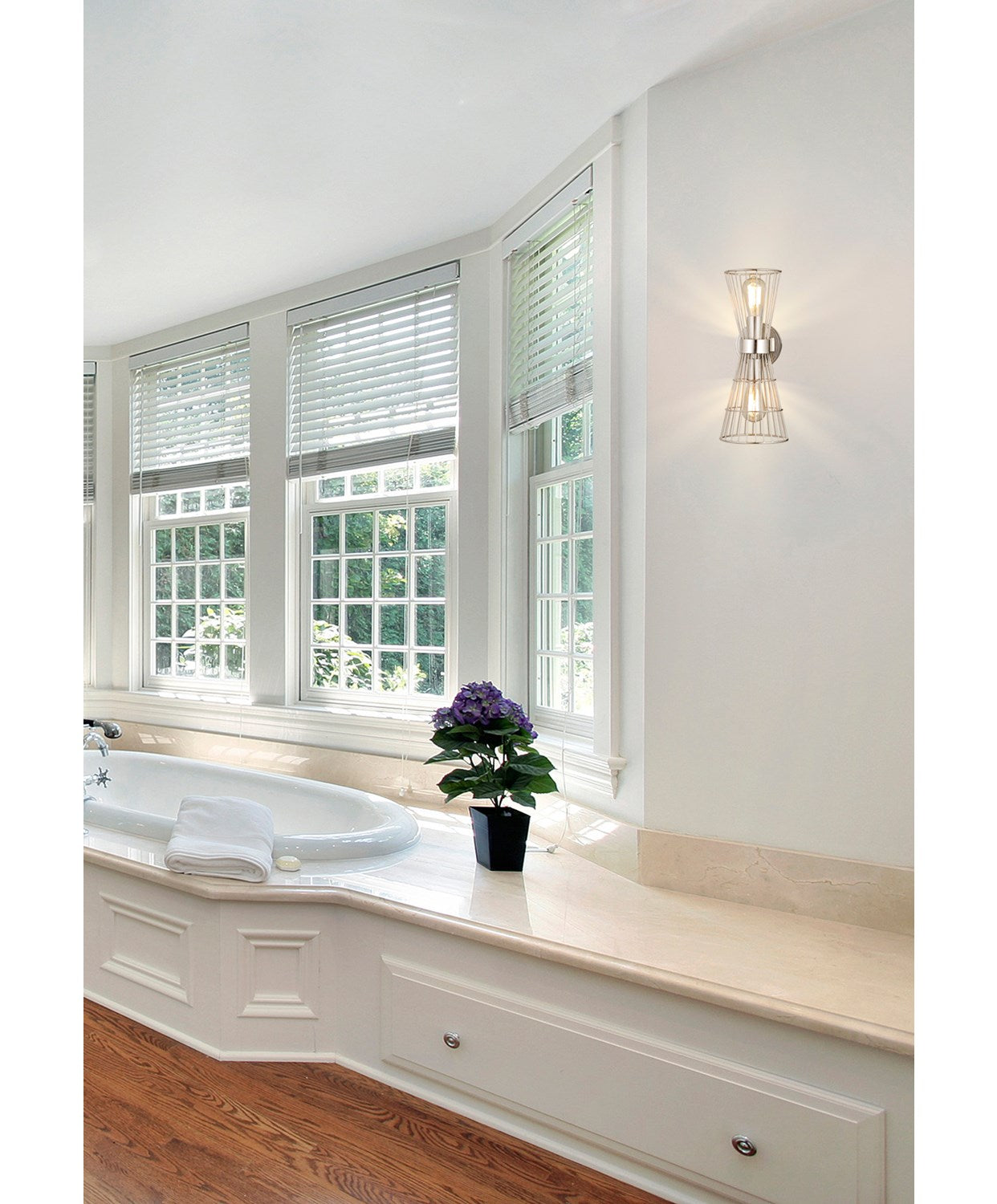 2 Light Wall Sconce