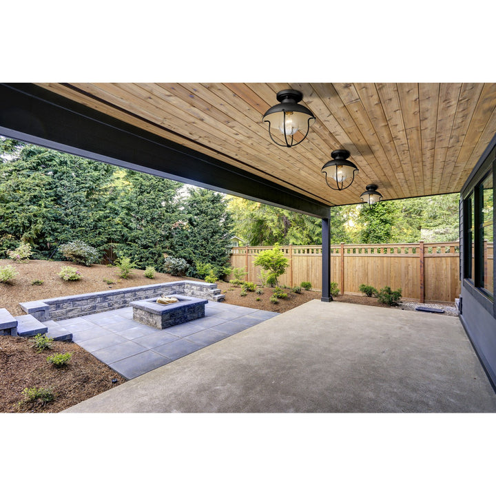 1 Light Outdoor Flush Ceiling Mount Fixture