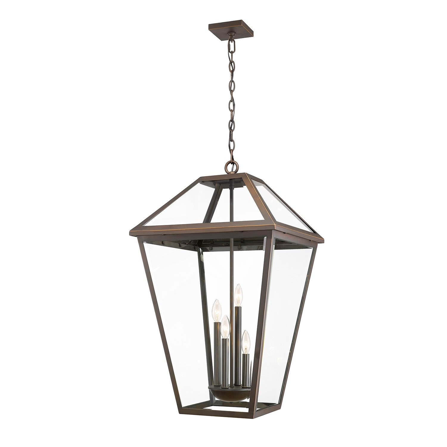 4 Light Outdoor Chain Mount Ceiling Fixture by Z-Lite
