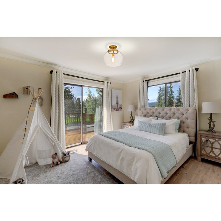 1 Light Semi Flush Mount