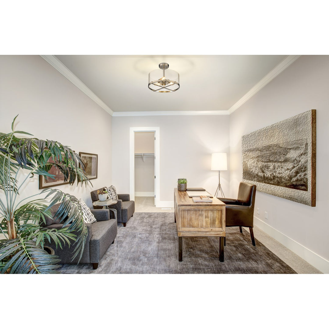 3 Light Semi Flush Mount