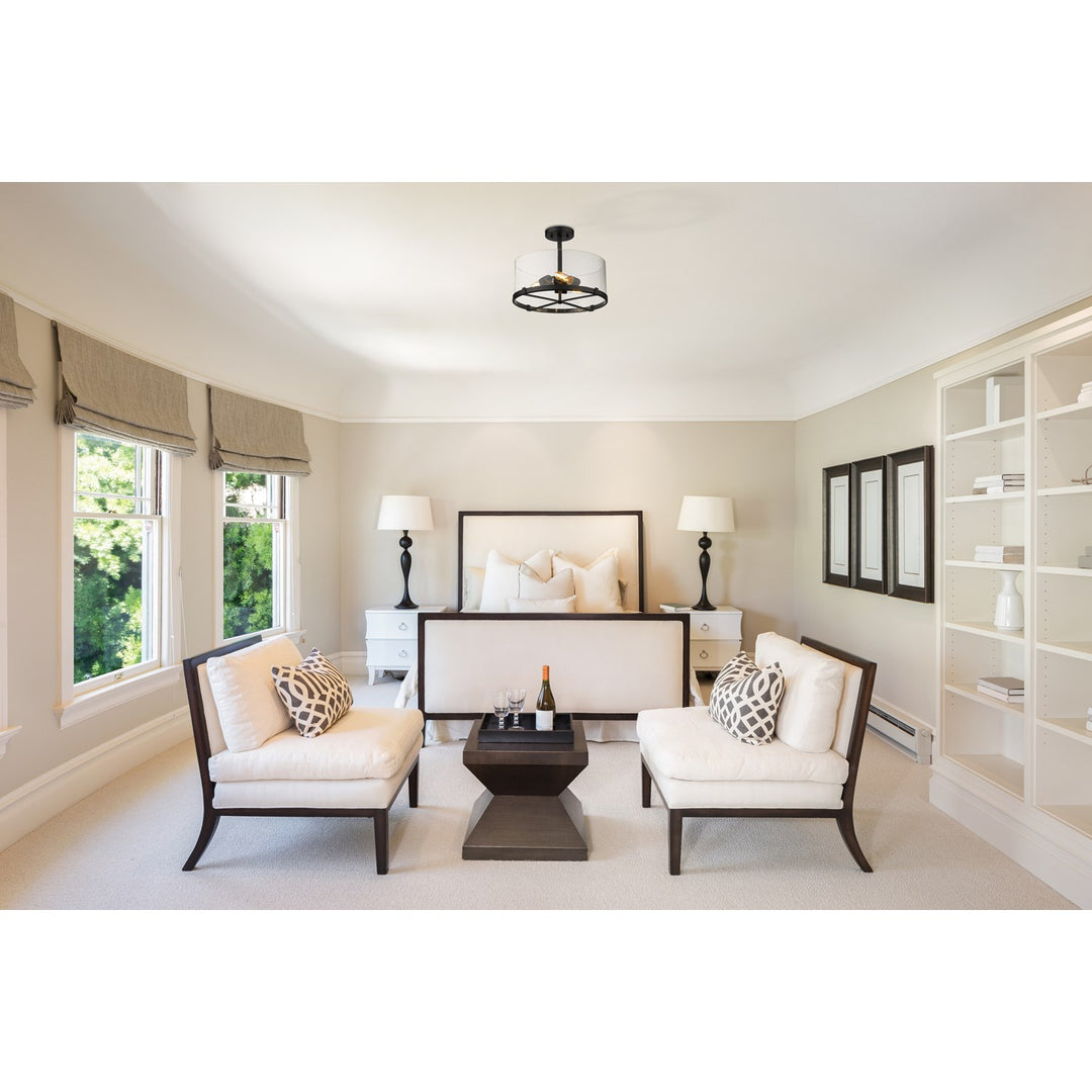 3 Light Semi Flush Mount
