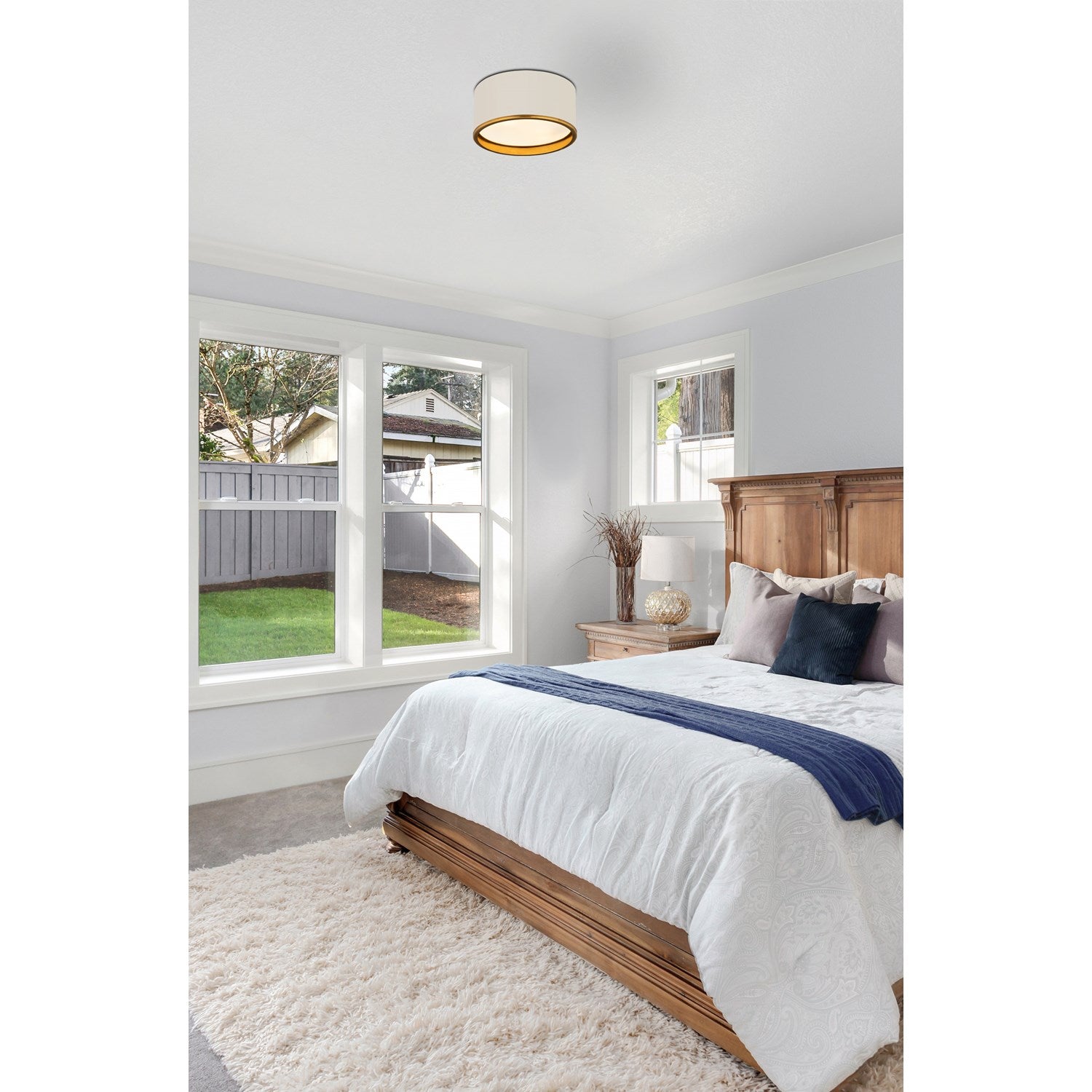 2 Light Flush Mount