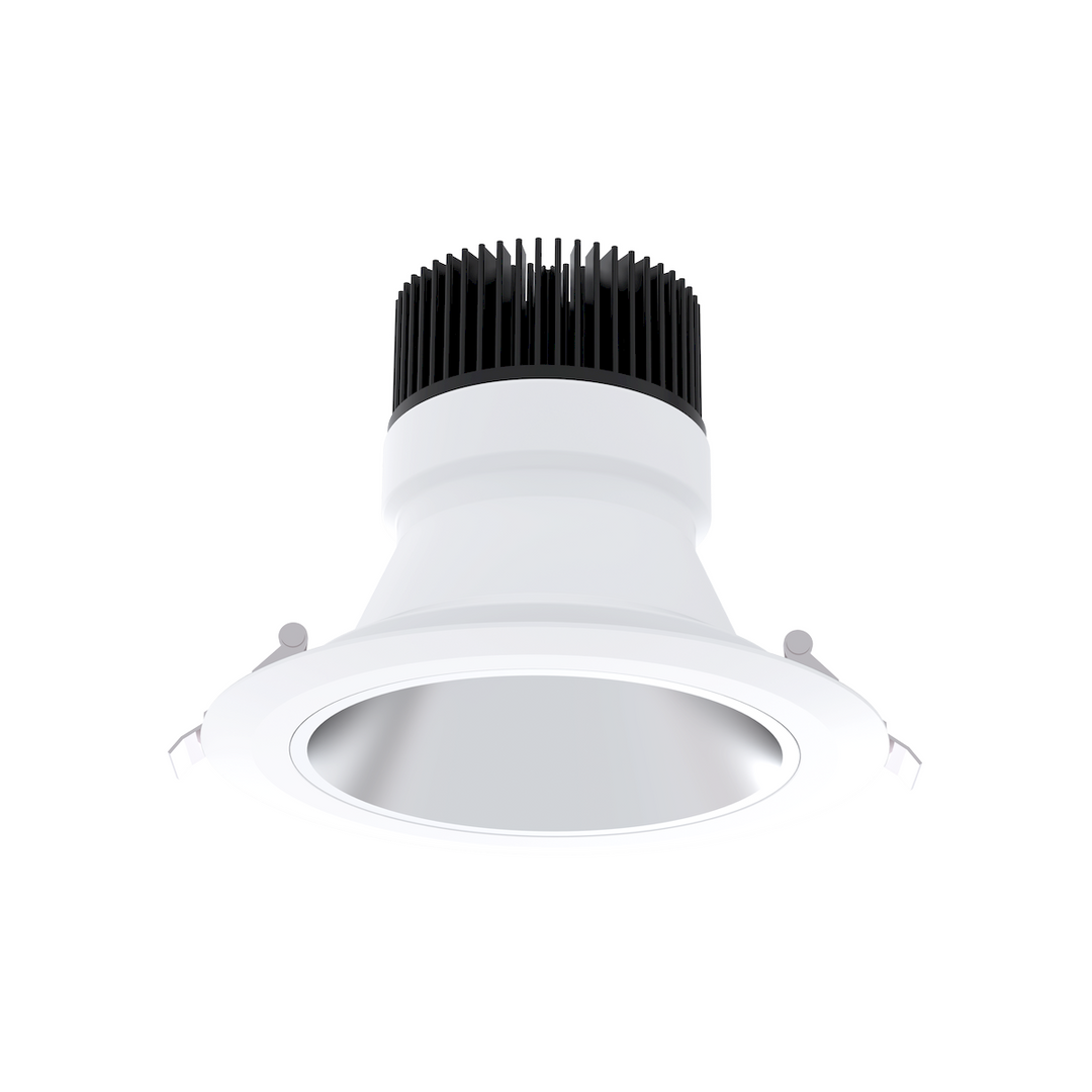 6Ó Spec6 Downlight (5Cct + 3 Output) 120-277V / 0-10V Dimmable / Alzak White Tri by American Lighting