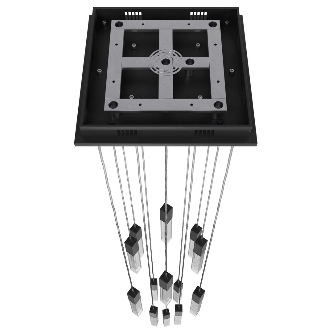 Black 13 Light Pendant Fixture