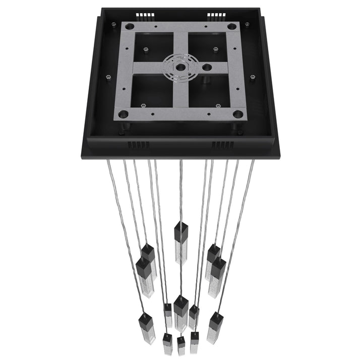 Black 13 Light Pendant Fixture