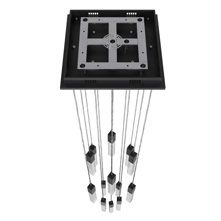 Black 13 Light Pendant Fixture