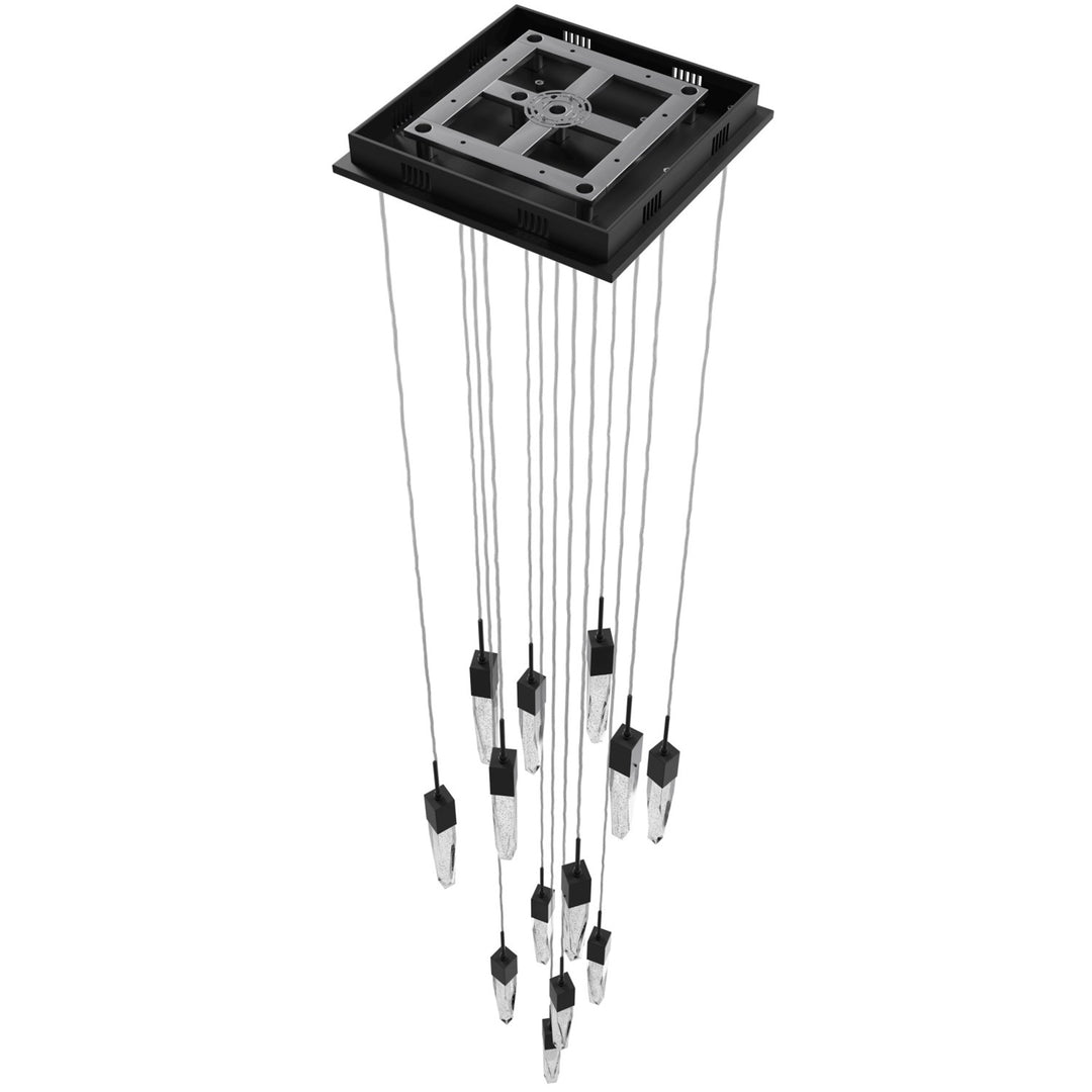 Black 13 Light Pendant Fixture