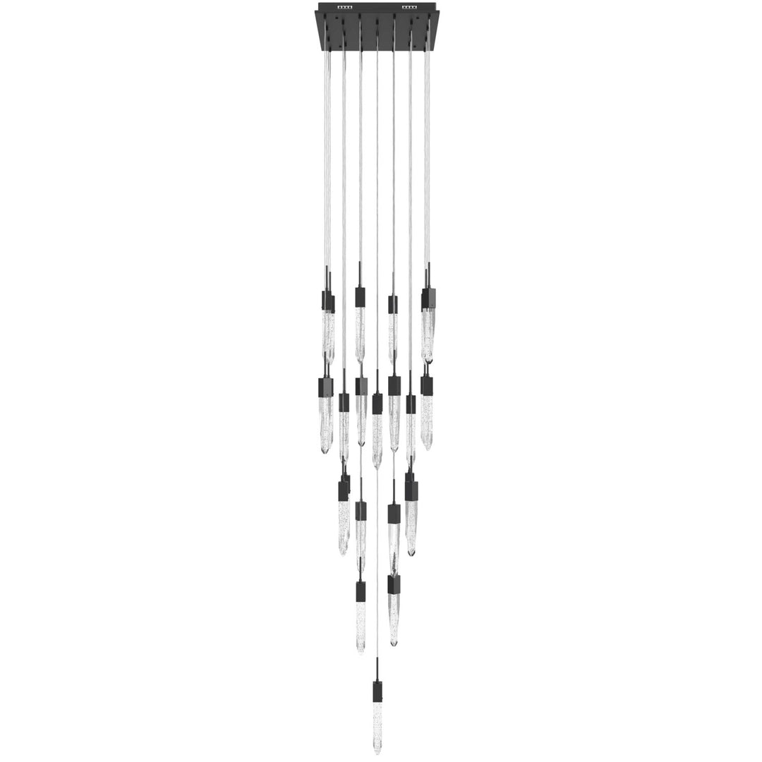 Black 25 Light Pendant Fixture by Avenue Lighting