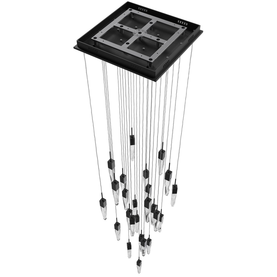 Black 25 Light Pendant Fixture
