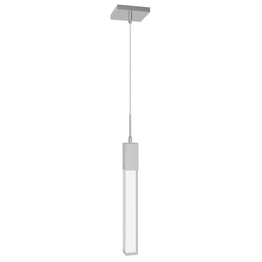Chrome Single Pendant With Clear Crystal by Avenue Lighting