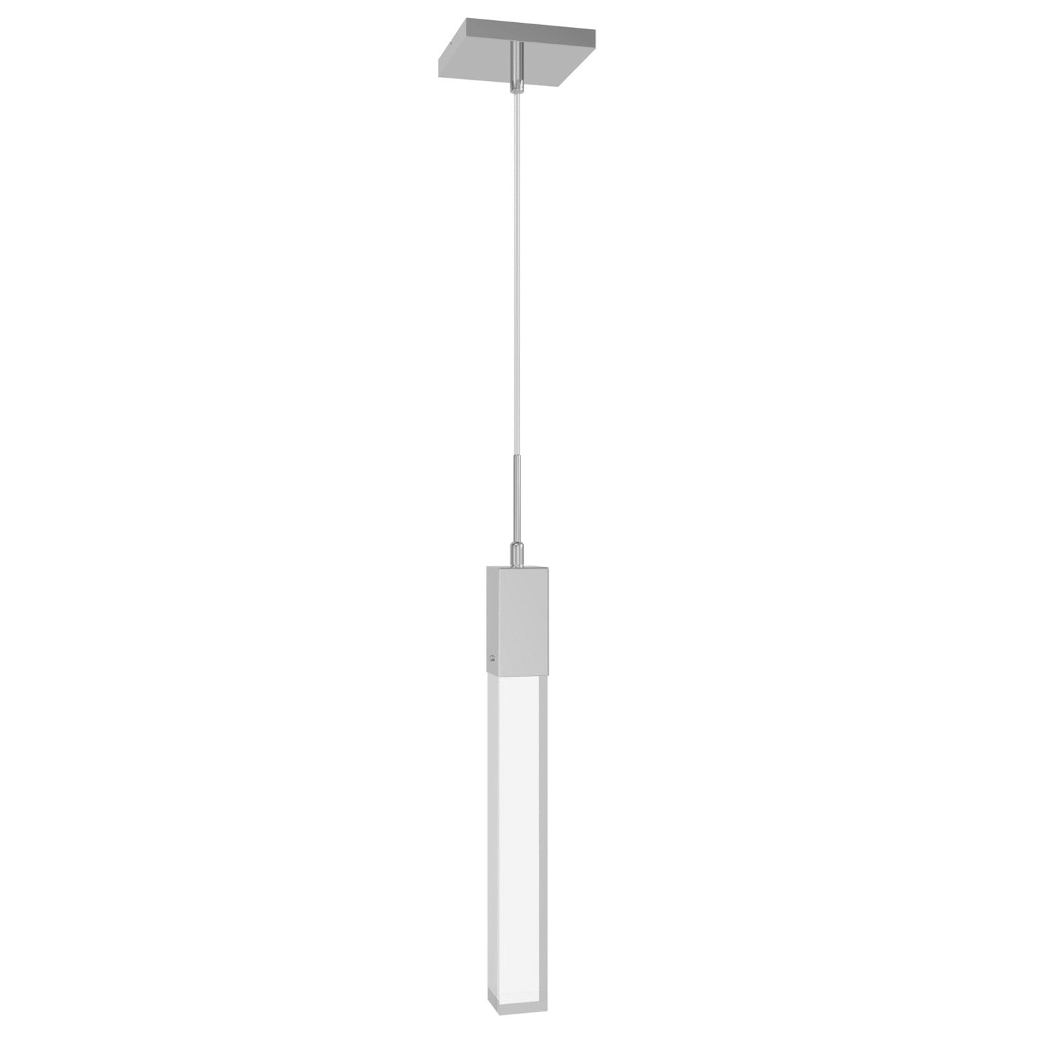 Chrome Single Pendant With Clear Crystal by Avenue Lighting