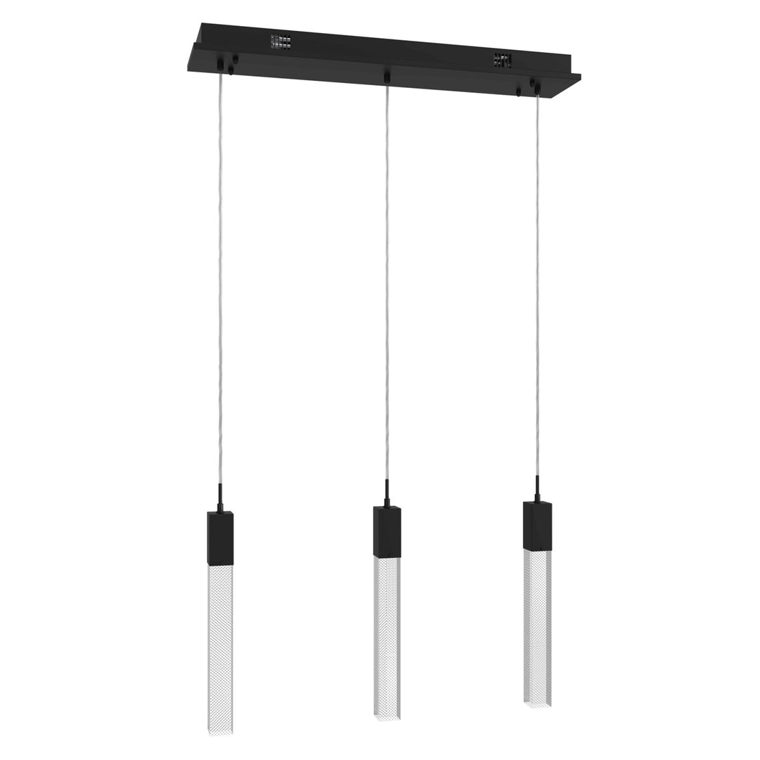 Black 3 Light Pendant Fixture