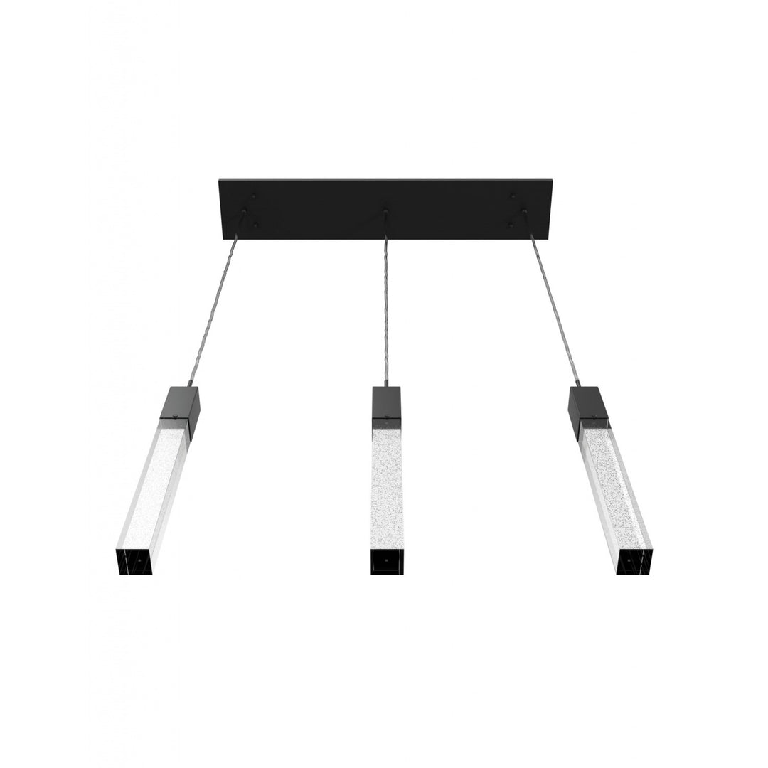 Black 3 Light Pendant Fixture