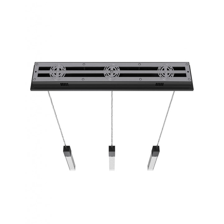 Black 3 Light Pendant Fixture