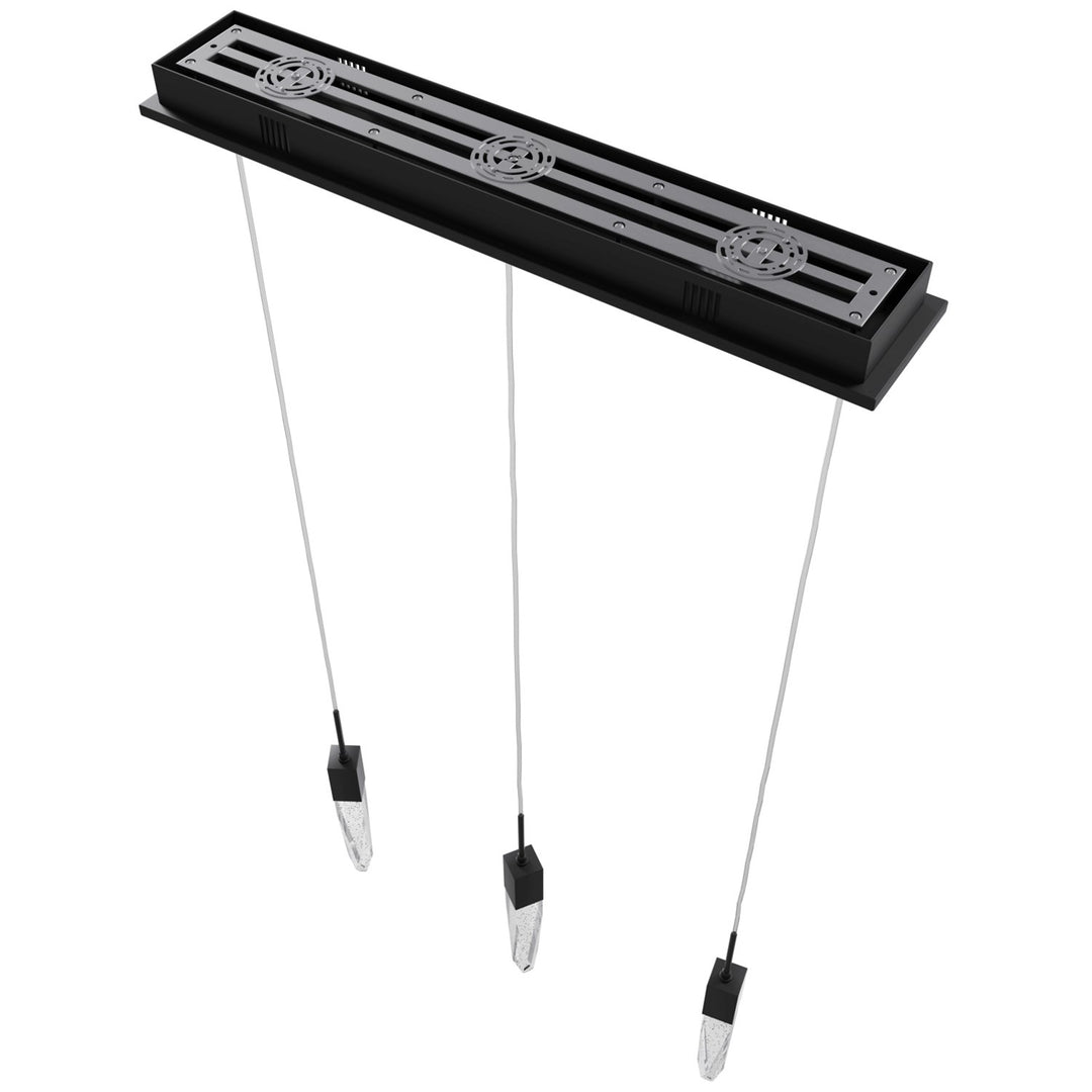 Black 3 Light Pendant Fixture