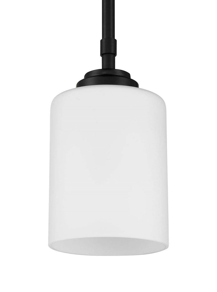 1 Light Mini Pendant in Flat Black