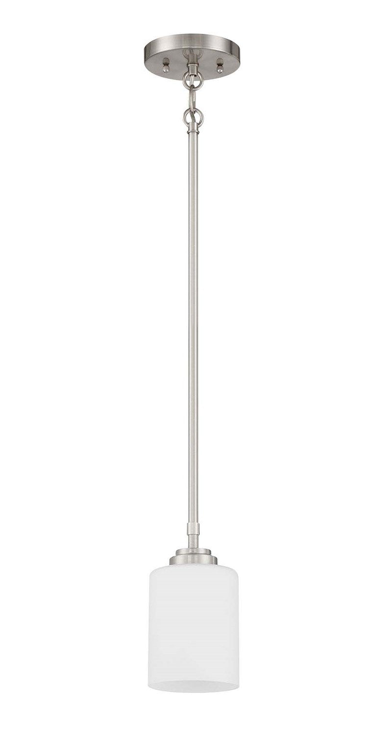 1 Light Mini Pendant in Brushed Polished Nickel by Craftmade