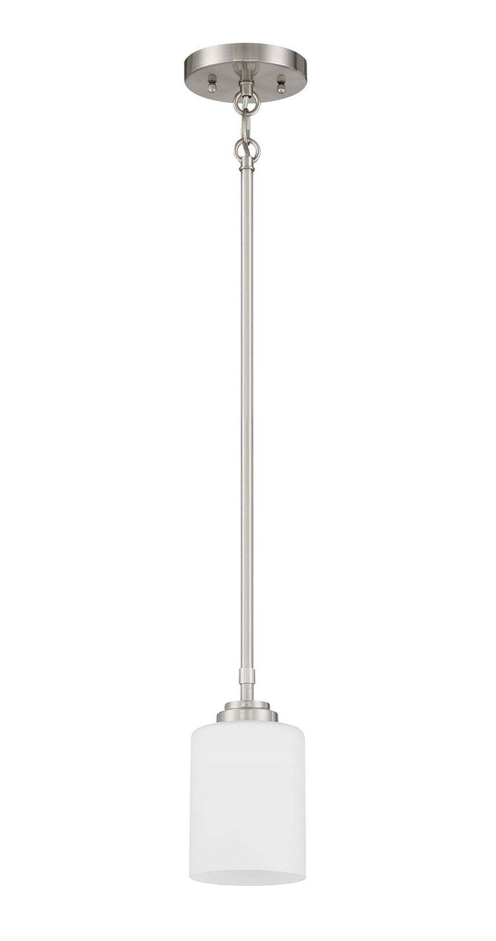 1 Light Mini Pendant in Brushed Polished Nickel by Craftmade