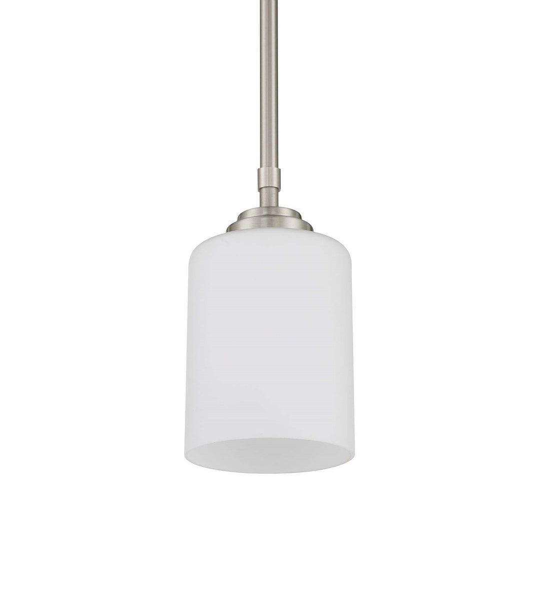1 Light Mini Pendant in Brushed Polished Nickel