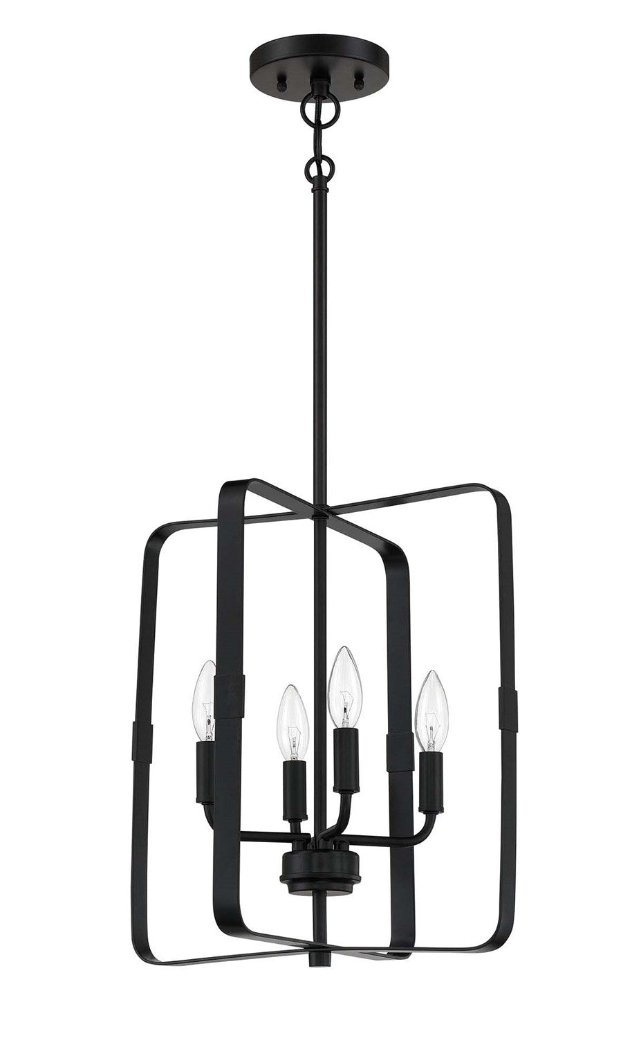 4 Light Foyer in Flat Black by Craftmade