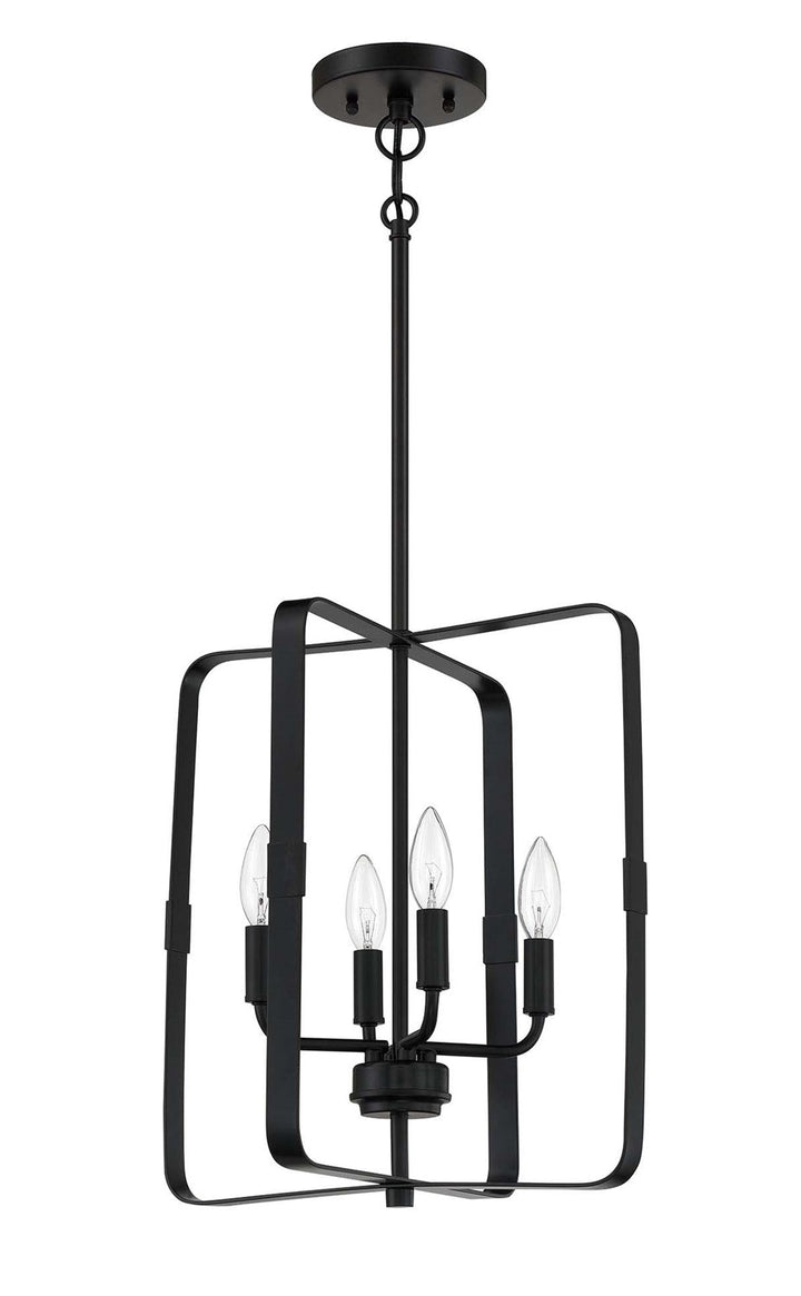 4 Light Foyer in Flat Black by Craftmade