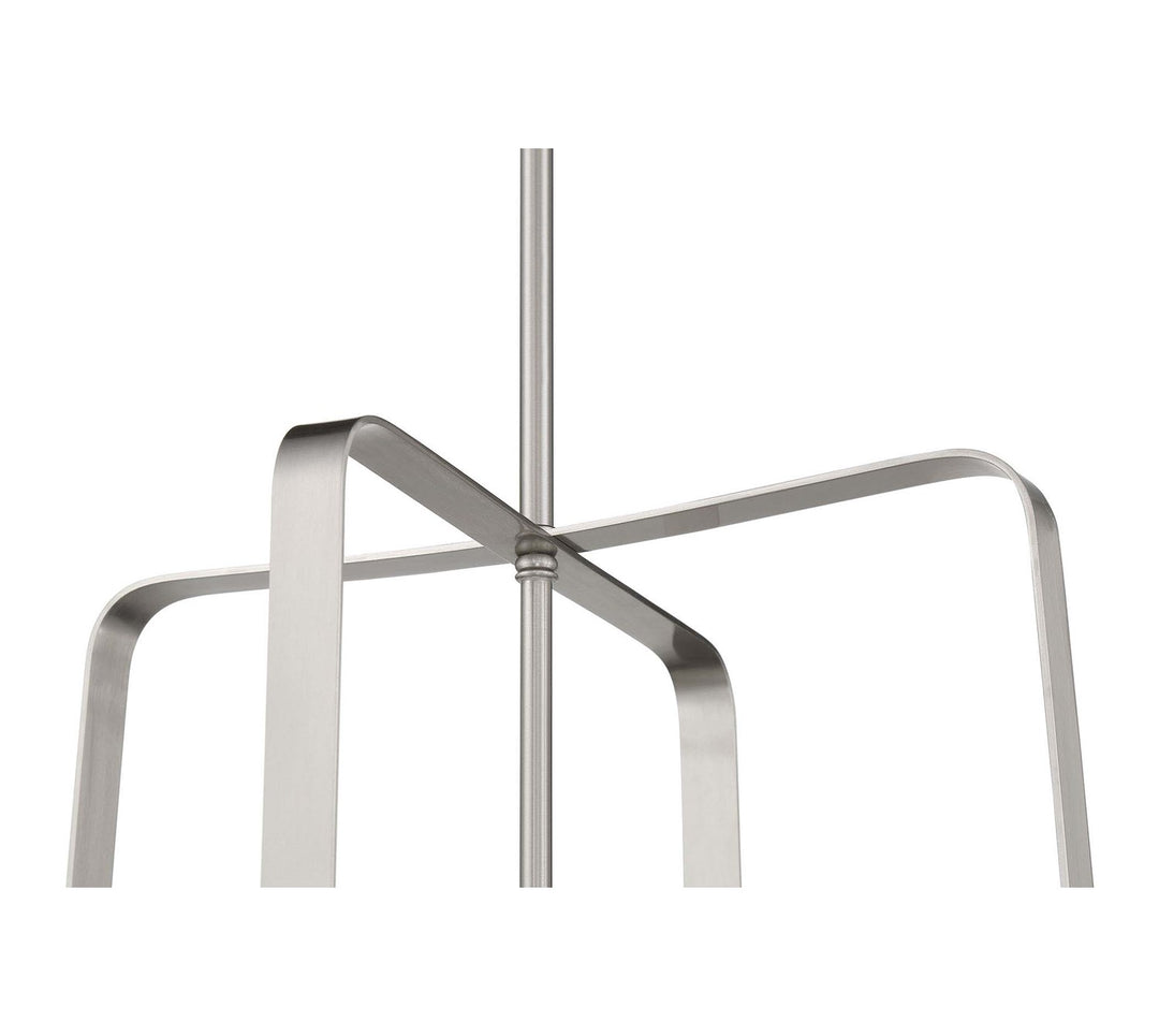 4 Light Foyer in Brushed Polished Nickel
