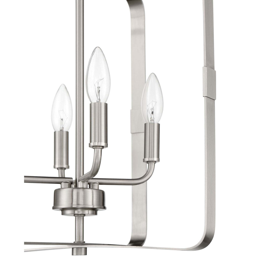 4 Light Foyer in Brushed Polished Nickel