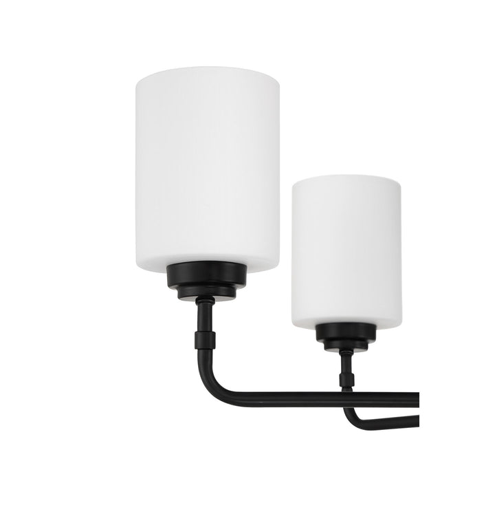 9 Light Chandelier in Flat Black