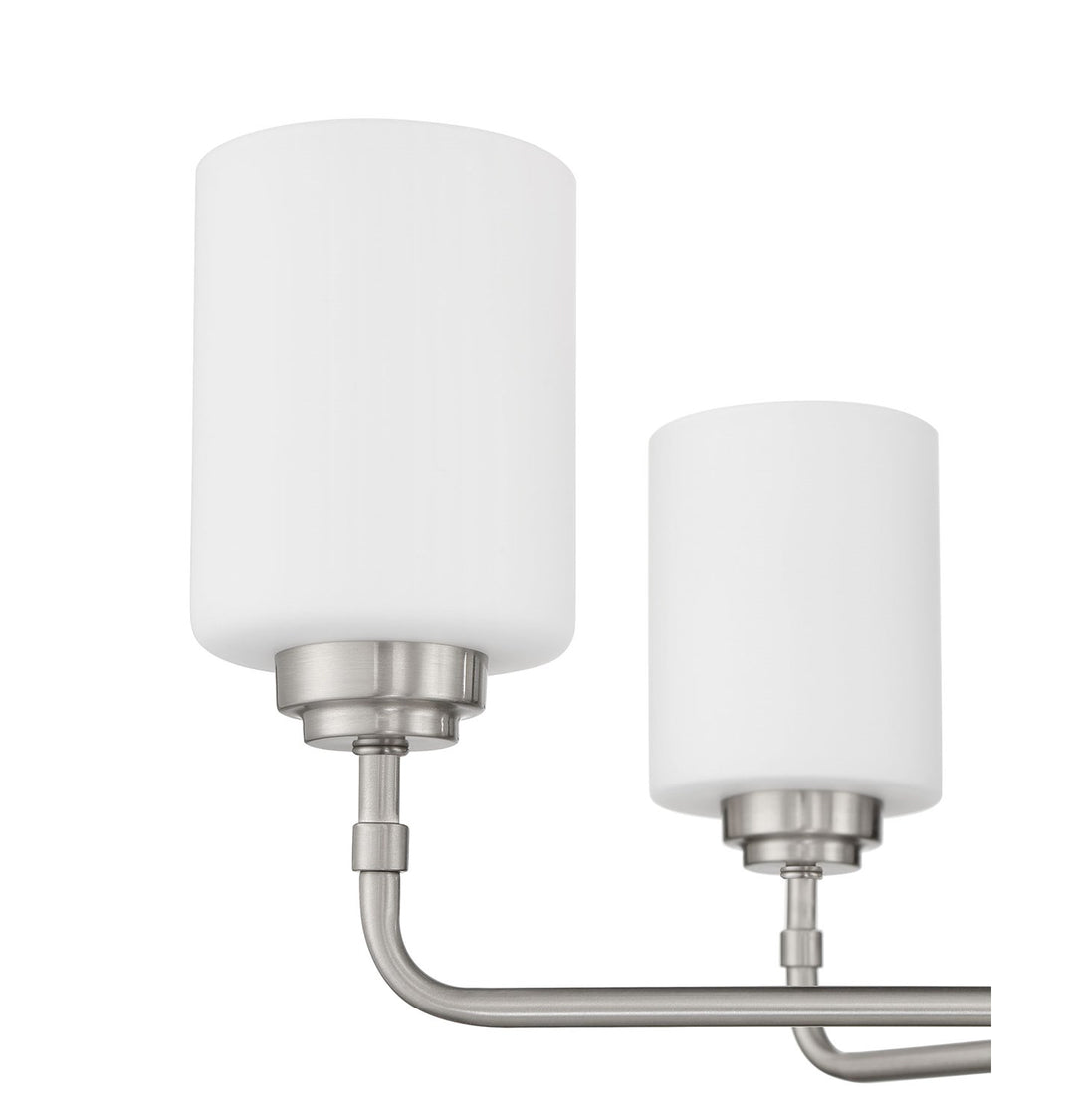 9 Light Chandelier in Brushed Polished Nickel