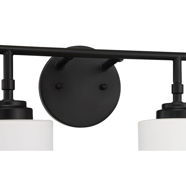 4 Light Vanity in Flat Black