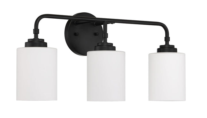 3 Light Vanity in Flat Black by Craftmade