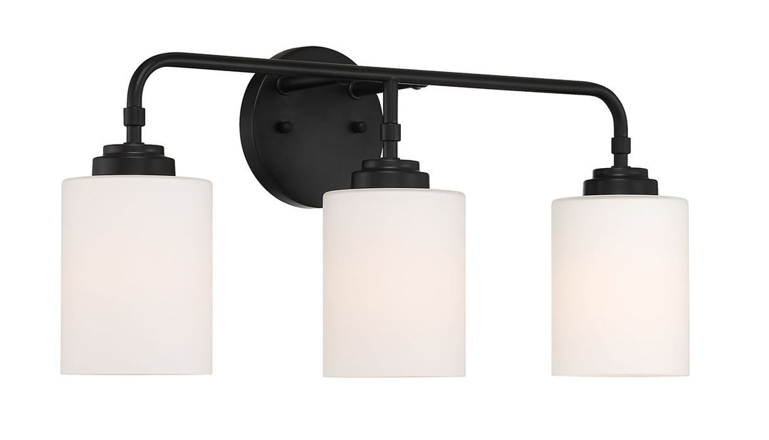 3 Light Vanity in Flat Black