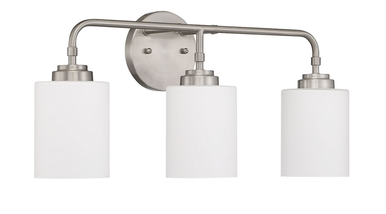 3 Light Vanity in Brushed Polished Nickel by Craftmade