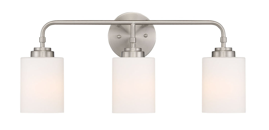 3 Light Vanity in Brushed Polished Nickel