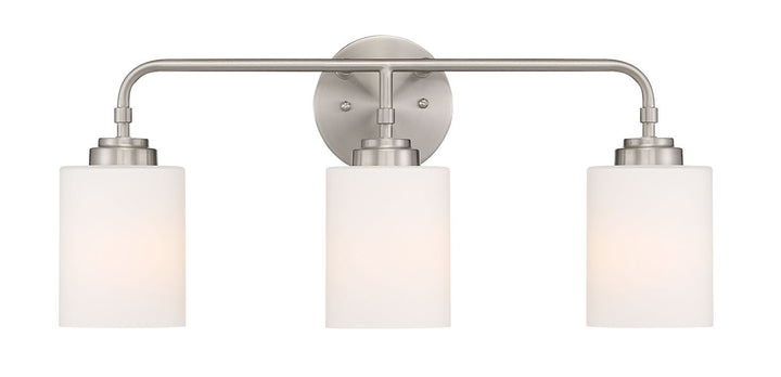 3 Light Vanity in Brushed Polished Nickel