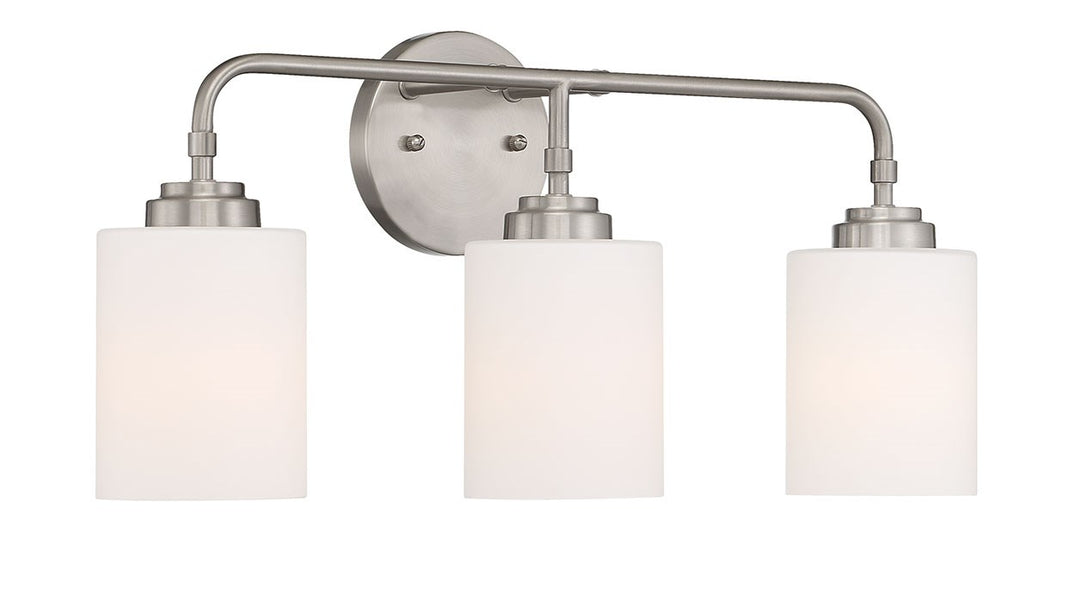 3 Light Vanity in Brushed Polished Nickel
